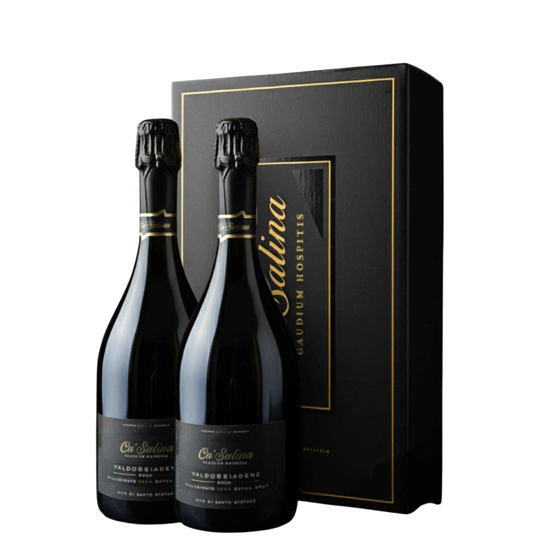 2db Ca Salina Rive di Santo Stefano Valdobbiadene Prosecco Superiore DOCG Milessimato Díszdobozban